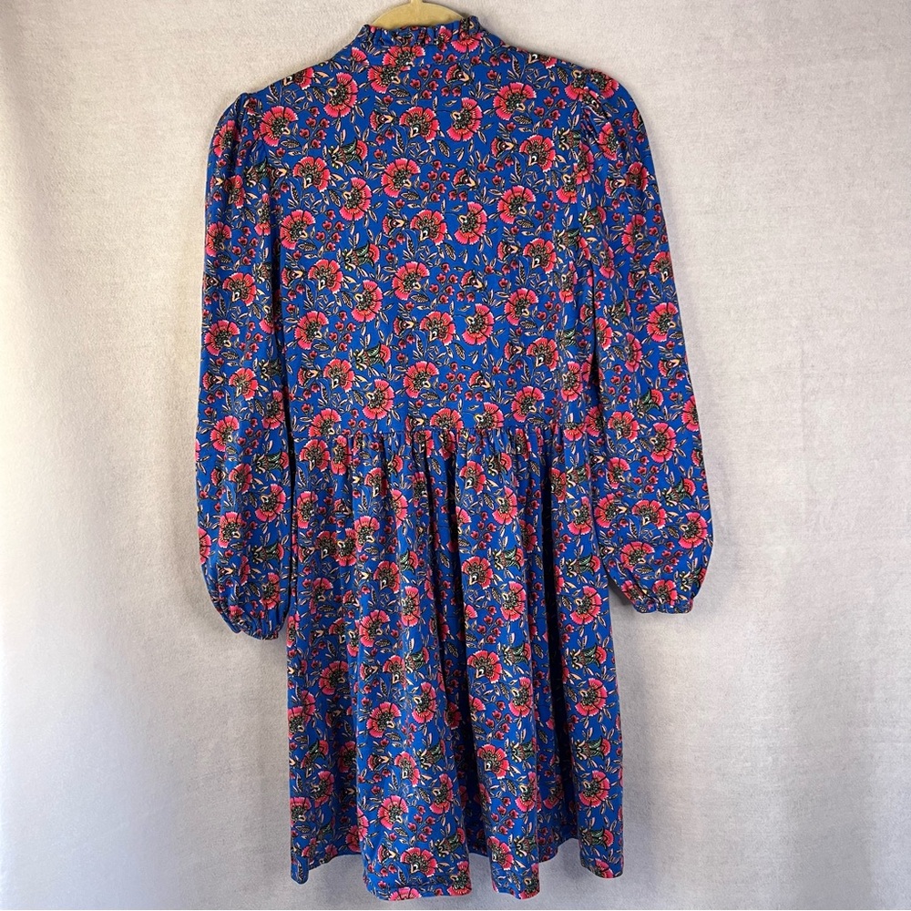 Boden Willow Frill Short Shirt Dress Sz 6P Garden Party Boho Casual Flower NWOT - Picture 11 of 11